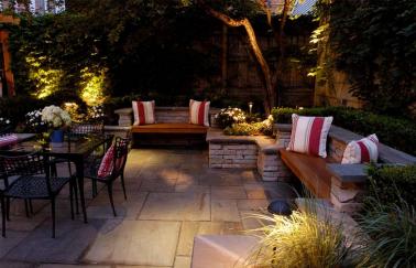 轻美式屋顶花园