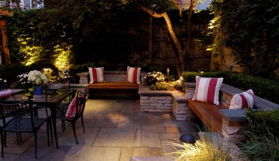 轻美式屋顶花园